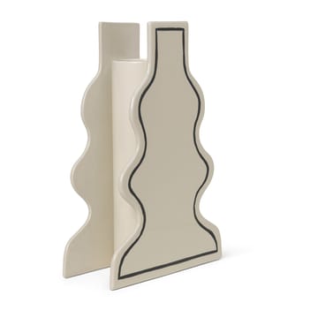 Paste vaas curvy 36 cm - Off-white - ferm LIVING