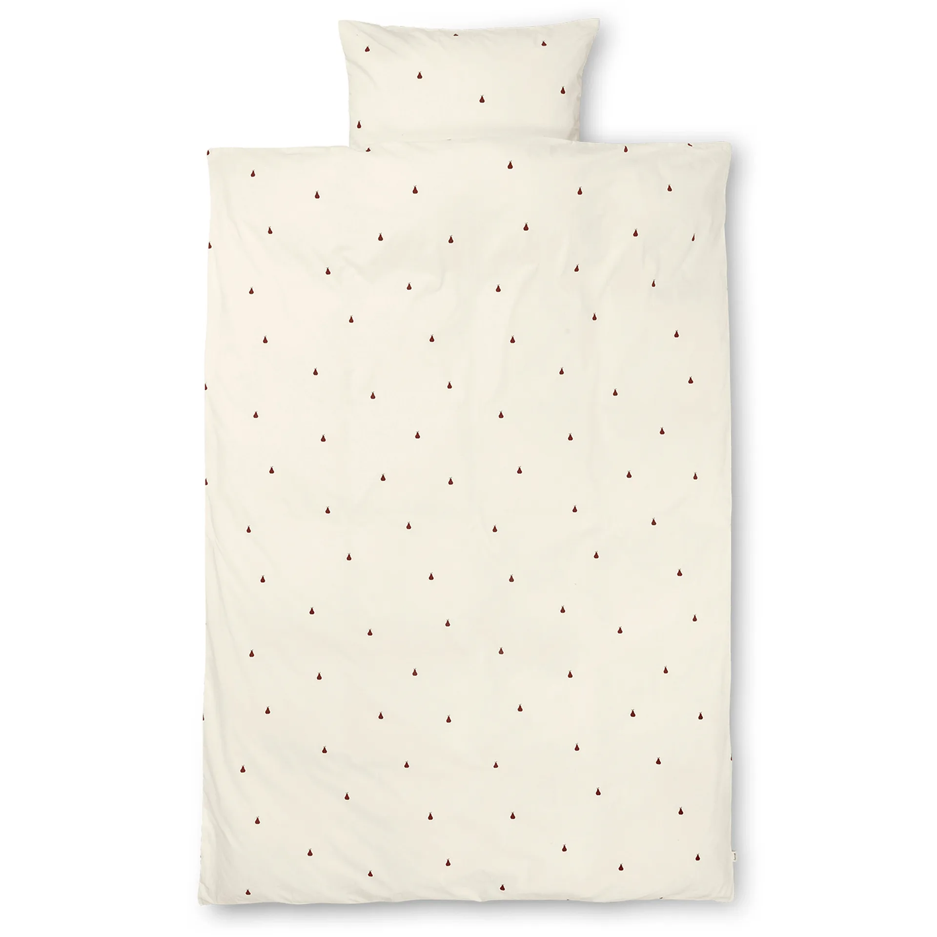 Pear dekbedovertrek 140x200 cm, Off white-cinnamon Ferm Living