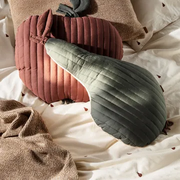 Pear dekbedovertrek 140x200 cm - Off white-cinnamon - Ferm Living