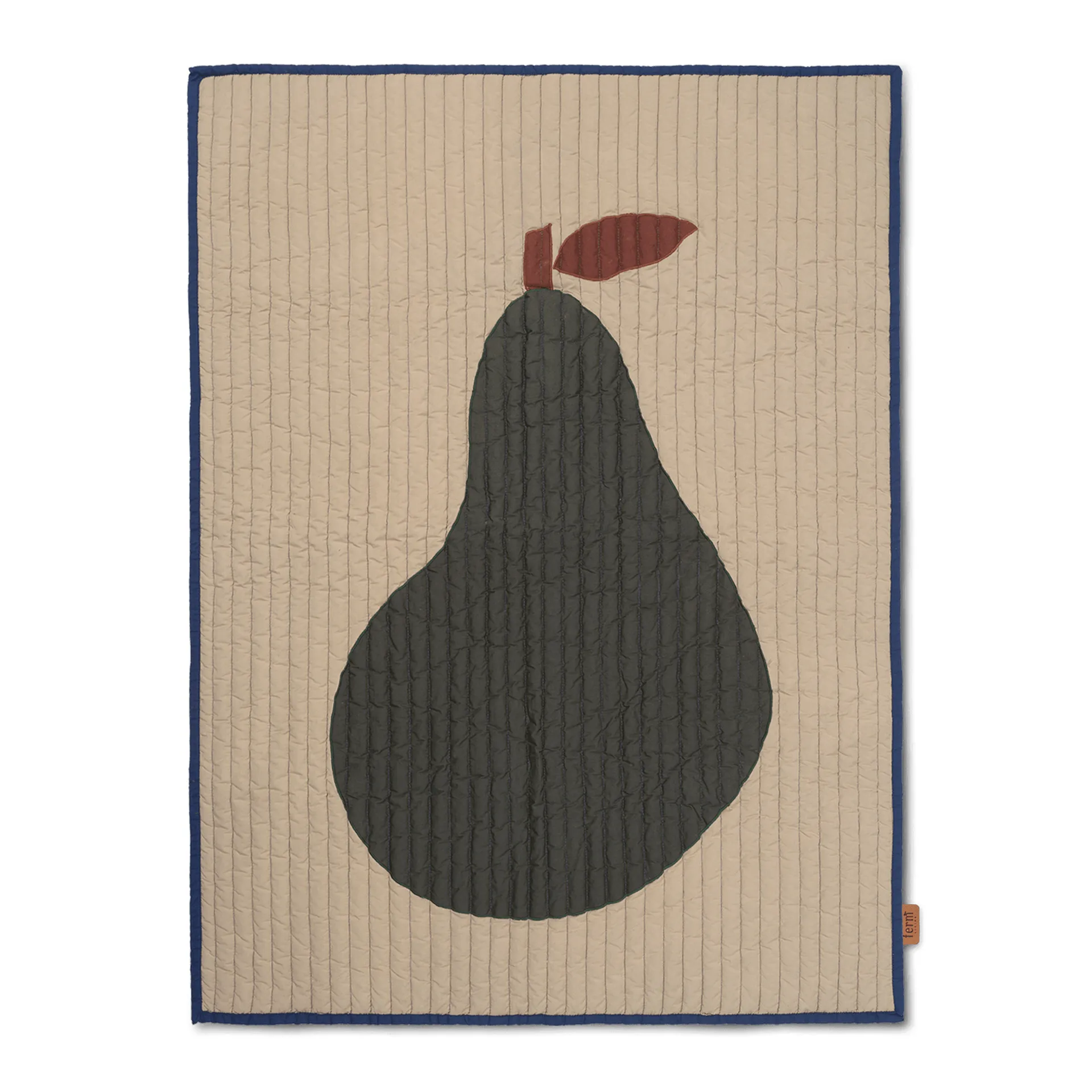 Pear deken 80x110 cm, Sand-donkergroen Ferm Living