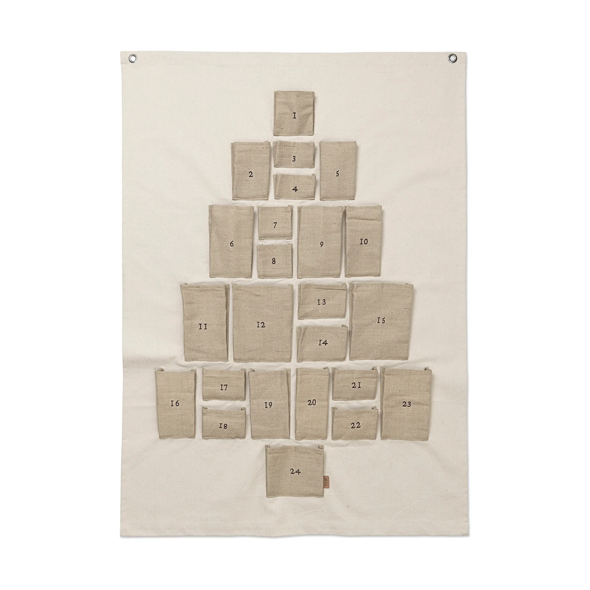 Pine adventskalender, Maxi, 90x125 cm Ferm Living