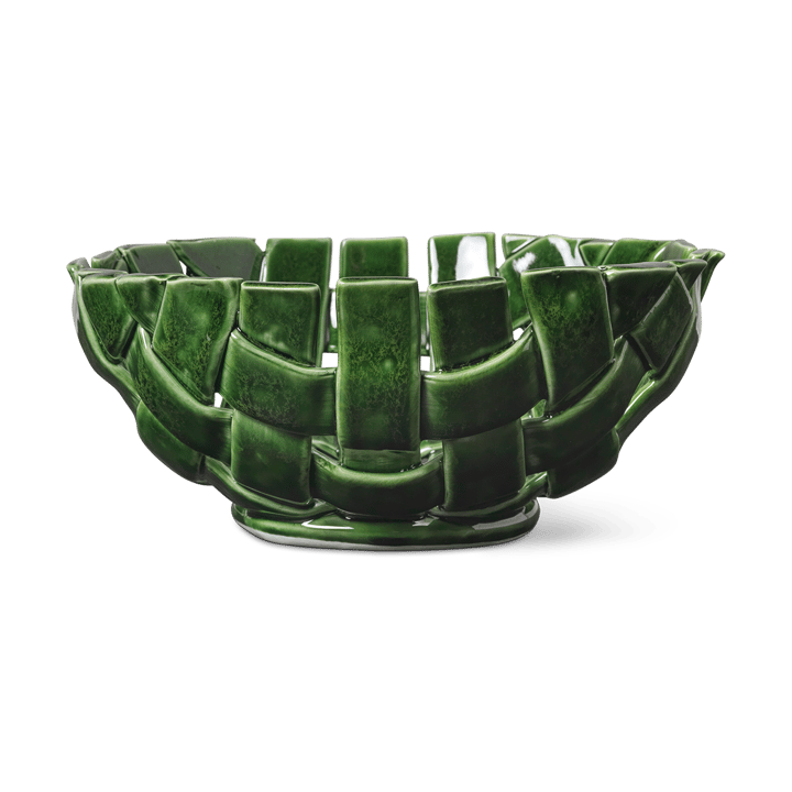 Plait kom Ø24 cm - Emerald green - Ferm Living