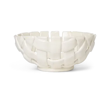 Plait kom Ø24 cm - Off white - Ferm Living