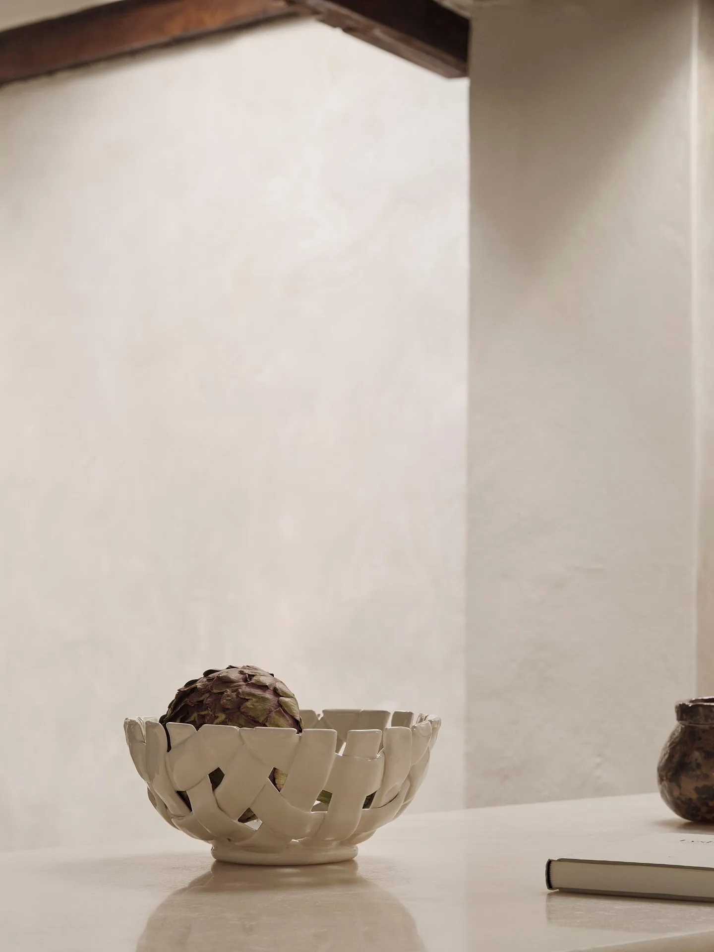 Plait kom Ø24 cm, Off white Ferm Living