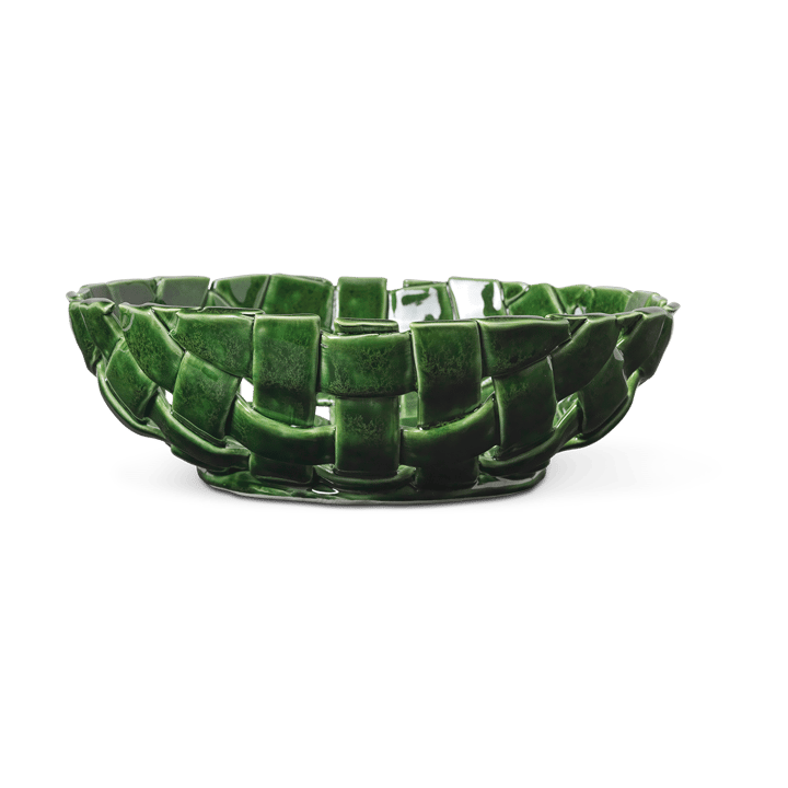 Plait kom Ø30 cm - Emerald green - Ferm Living