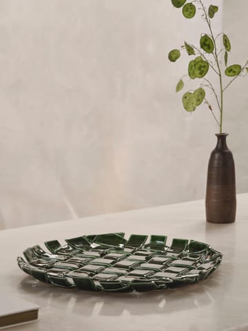 Plait schotel Ø30 cm - Emerald green - Ferm Living