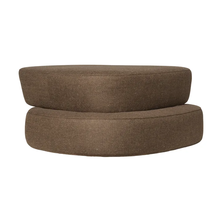 Plyo Staple ottoman - Donkerbruin - Ferm Living