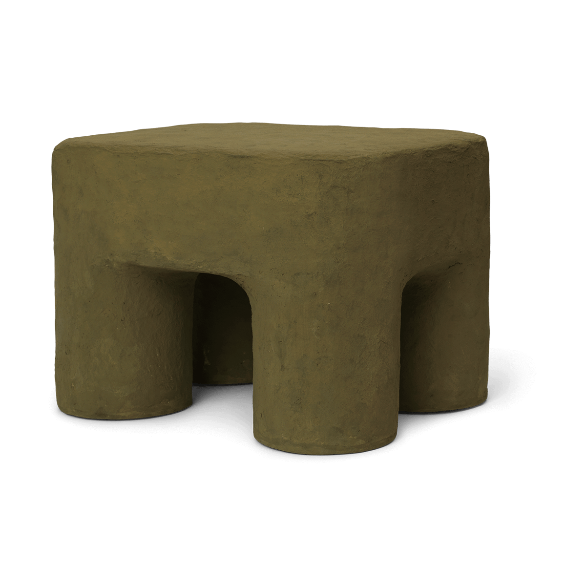 Ferm Living Podo kruk Khaki | Scandinavisch Interieur | Krukjes & Poefs | Groen