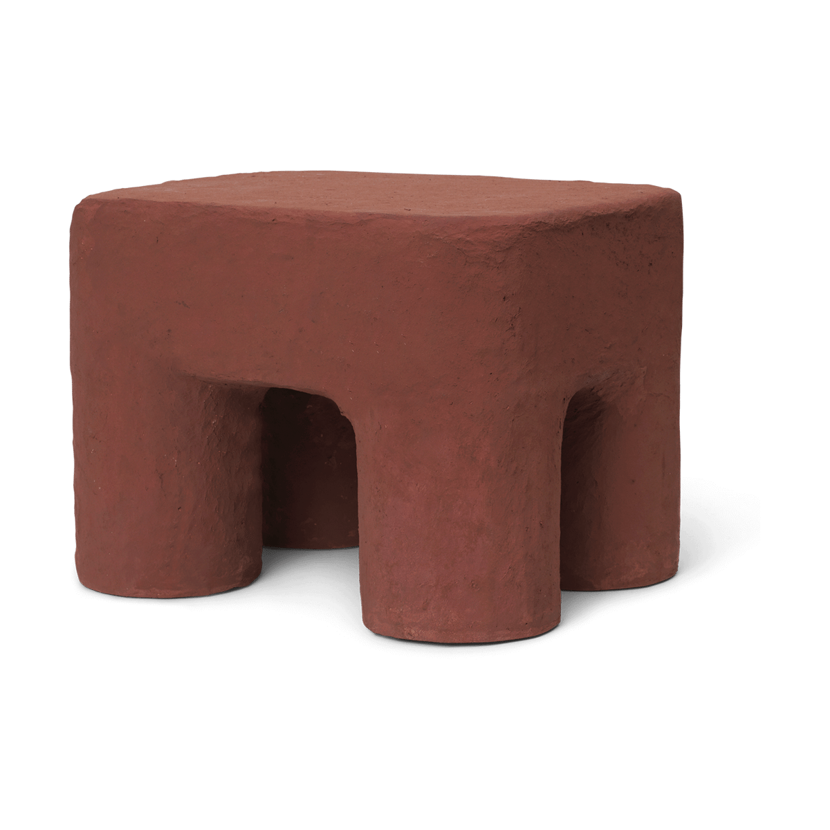 Ferm Living Podo kruk Red Brown | Scandinavisch Interieur | Krukjes & Poefs | Rood