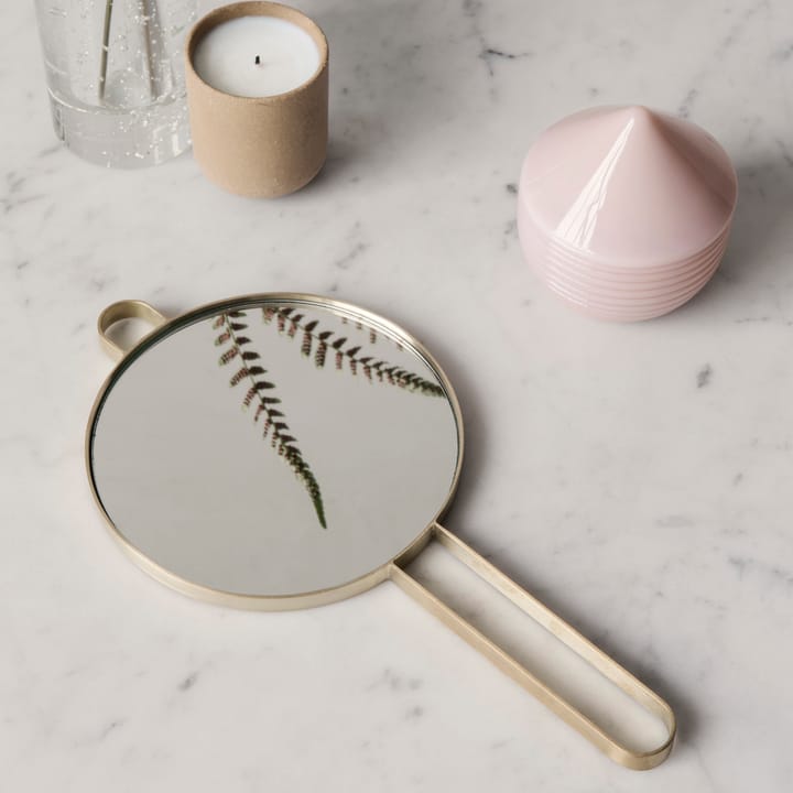 Poise handspiegel, messing Ferm Living