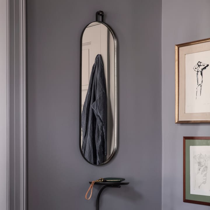 Poise ovale spiegel, zwart Ferm Living
