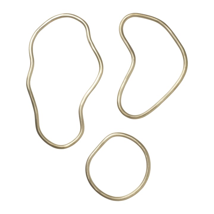Pond panonderzetter 3-delig - Messing - Ferm Living