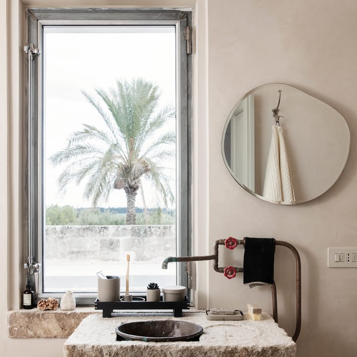 Pond Spiegel, dark chrome, xl Ferm Living