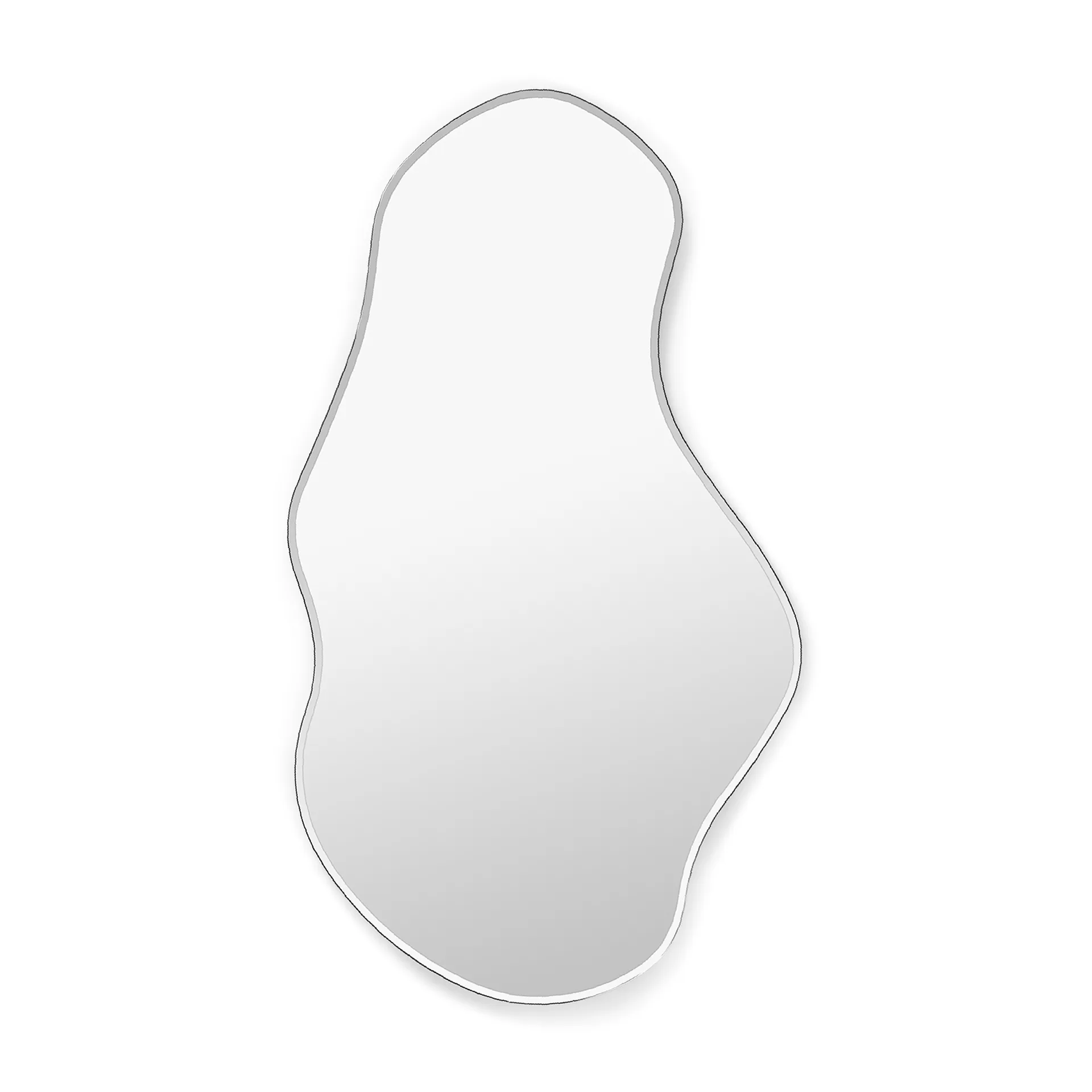 Pond spiegel large, Dark chrome Ferm Living