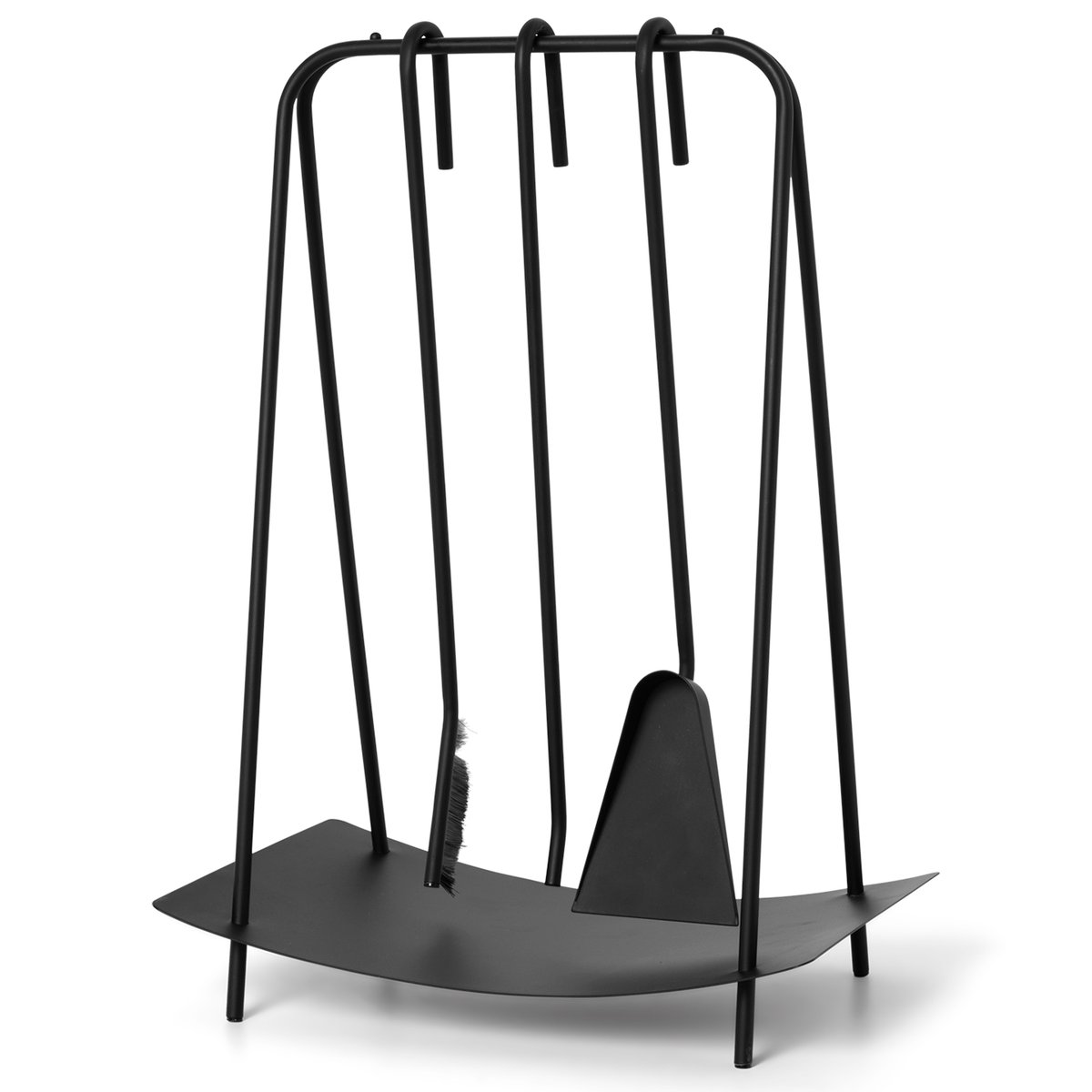Ferm Living Port haardstel Zwart | Scandinavisch Interieur | Decoratieve accessoires | Zwart