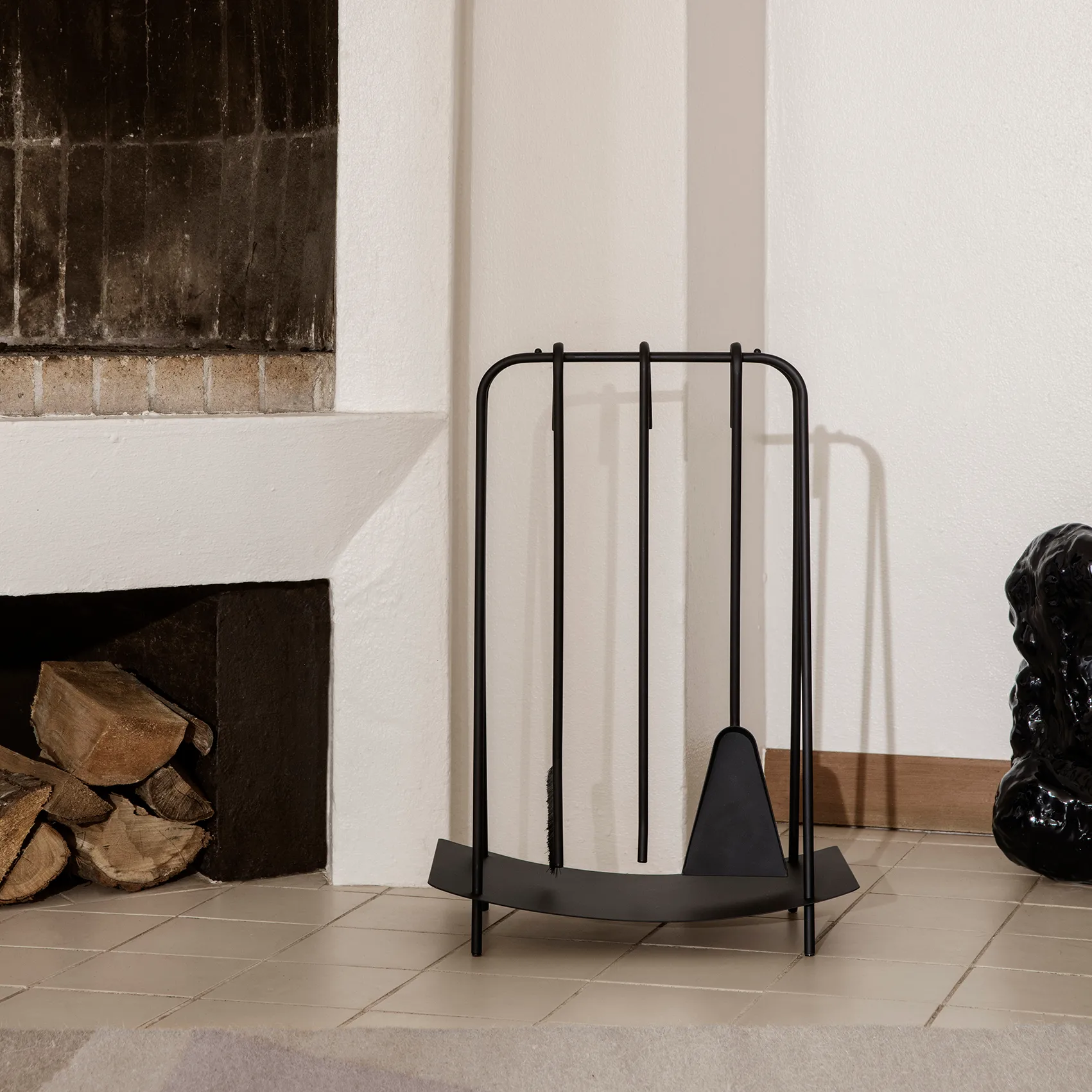 Port haardstel, Zwart Ferm Living