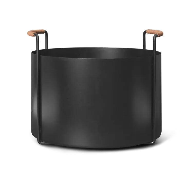Port houtmand, 42x40x32,4 cm - Black - Ferm Living