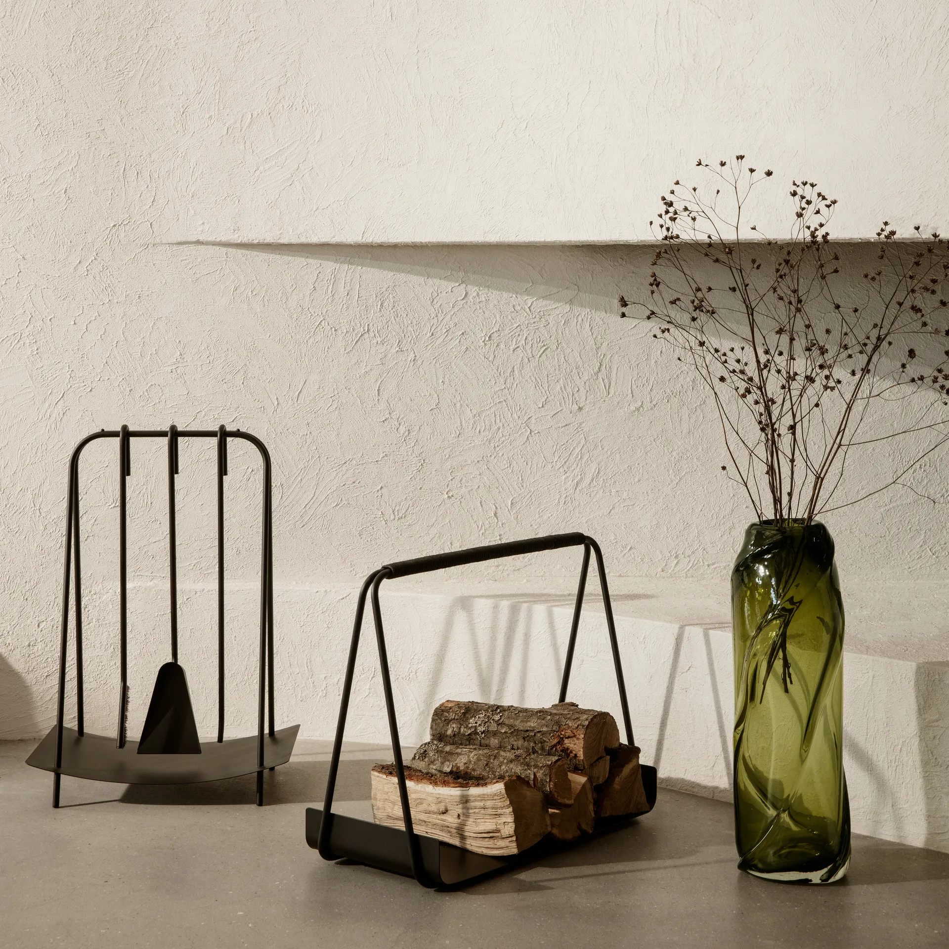 Port houtmand, Zwart Ferm Living