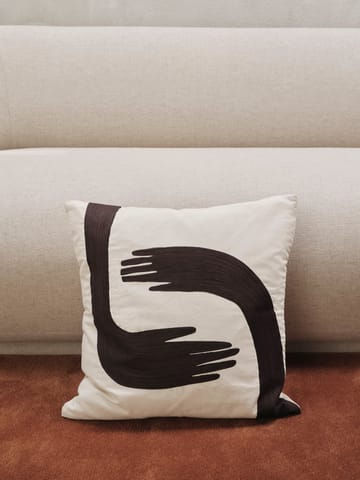 Pose kussen 50x50 cm - Coffee-undyed - Ferm Living