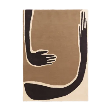 Pose vloerkleed - Coffee-off white, 140x200 cm - Ferm Living