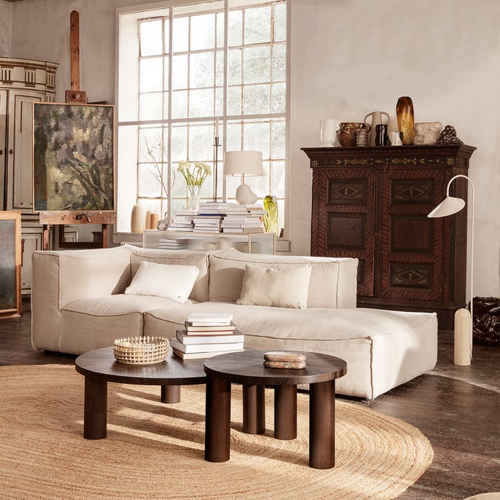 Post Salontafel, oak smoked, large, lines Ferm Living