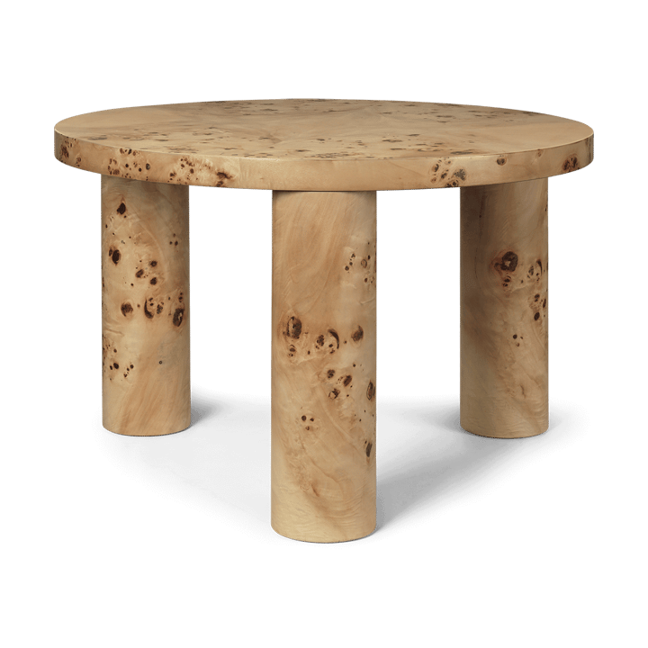 Post salontafel small Ø65 cm - Burl veneer - Ferm Living