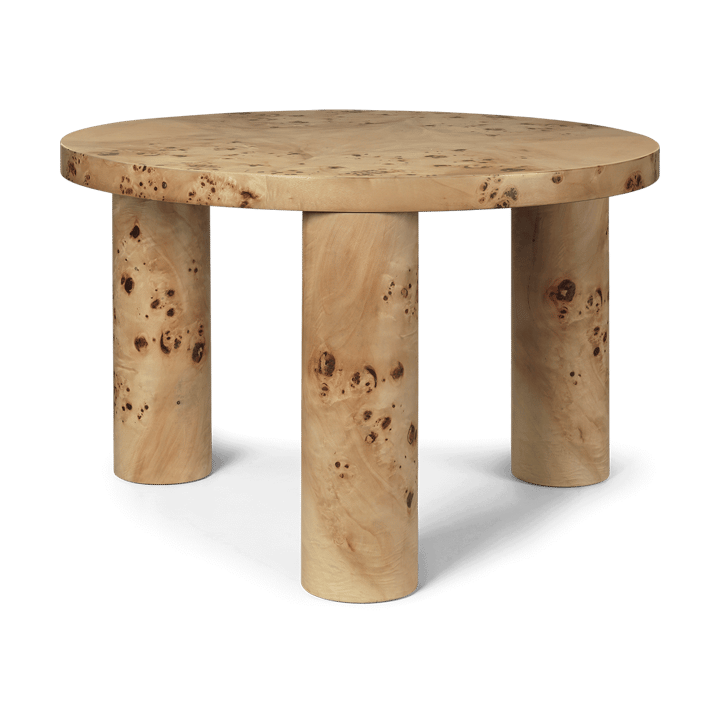 Post salontafel small Ø65 cm - Burl veneer - Ferm LIVING