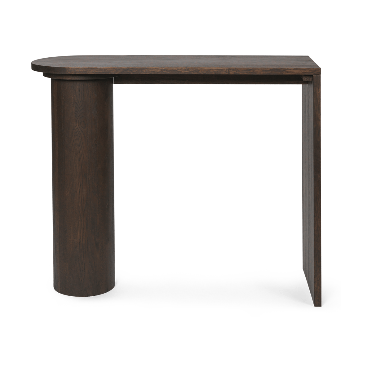 ferm LIVING Pylo Console Tafel bijzettafel 85x36x100 cm Donker gebeitst eikenhout