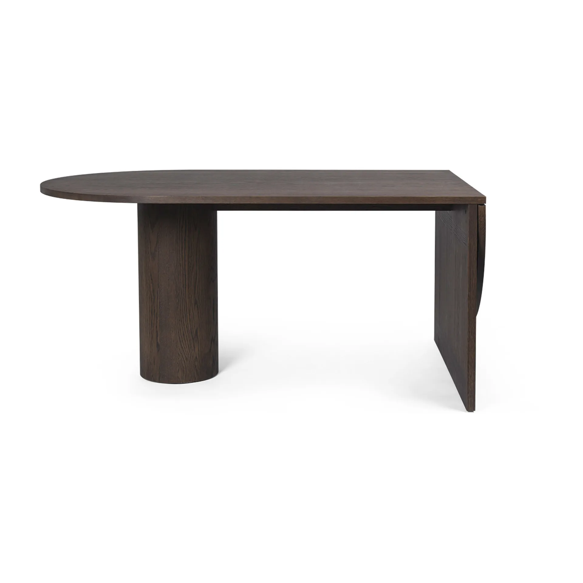 Pylo eettafel 210x100x74 cm, Dark stained oak Ferm Living