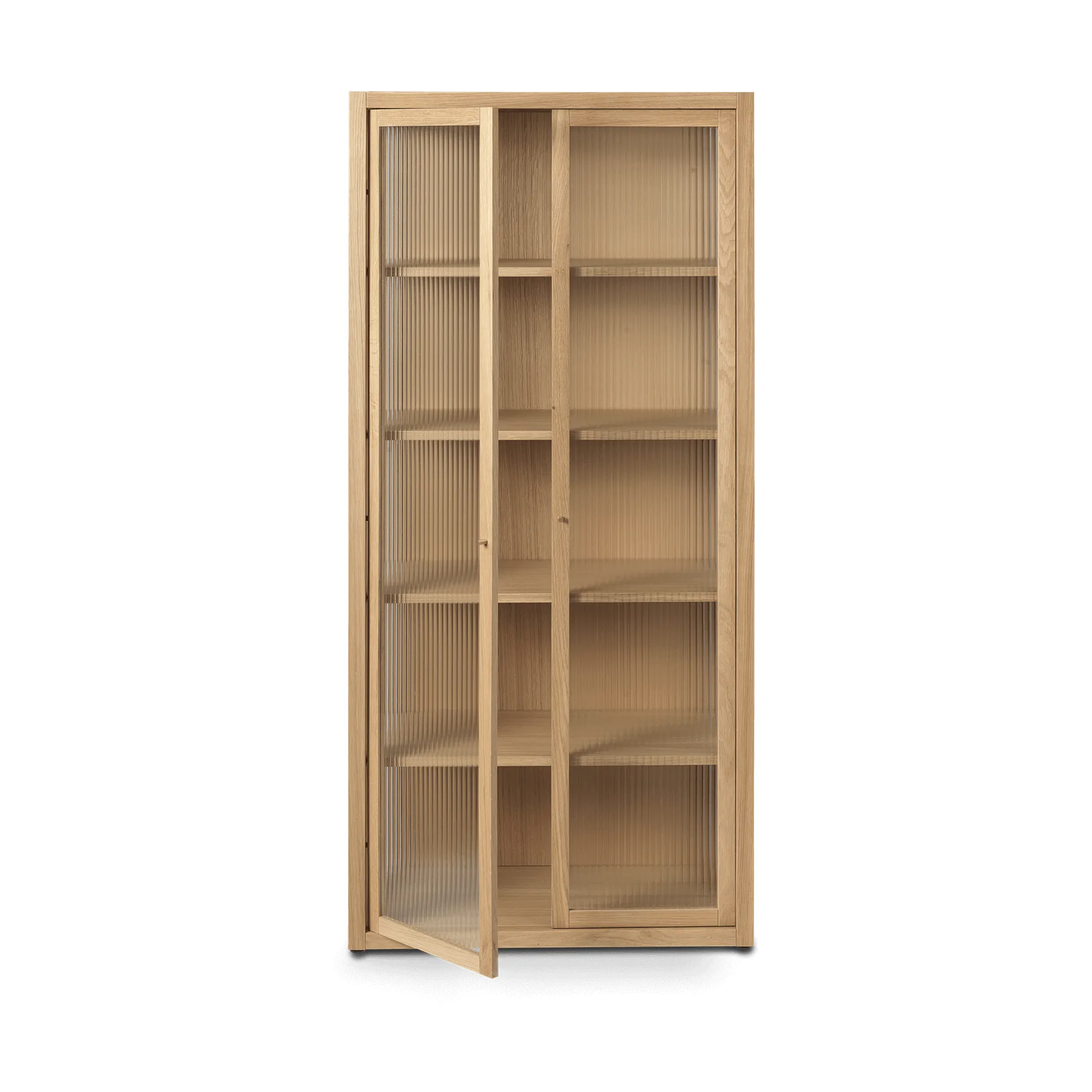 Reed vitrinekast 70x155 cm, Natural oak Ferm Living