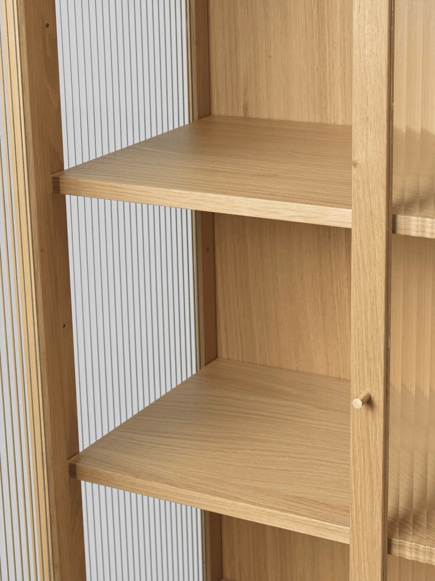 Reed vitrinekast 70x155 cm, Natural oak Ferm Living