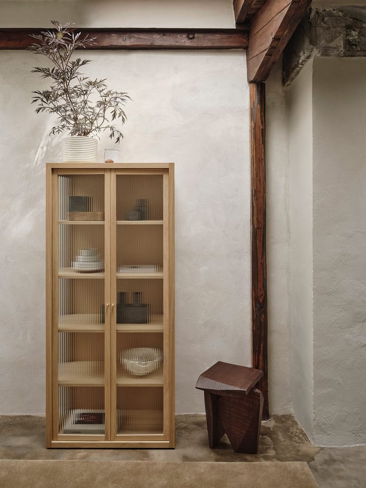 Reed vitrinekast 70x155 cm, Natural oak Ferm Living