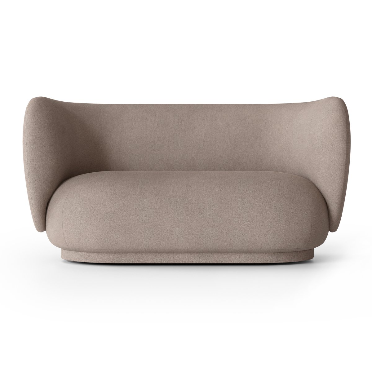 Ferm Living Rico bank 2-zits Brushed warm grey | Scandinavisch Interieur | Bankstellen | Grijs