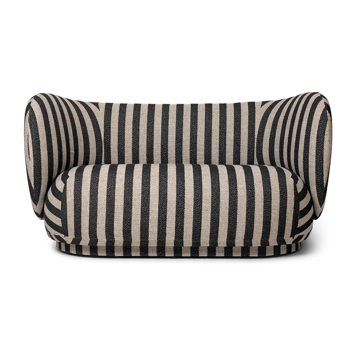 Ferm Living Rico bank 2-zits Louisiana sand black | Scandinavisch Interieur | Bankstellen | Beige