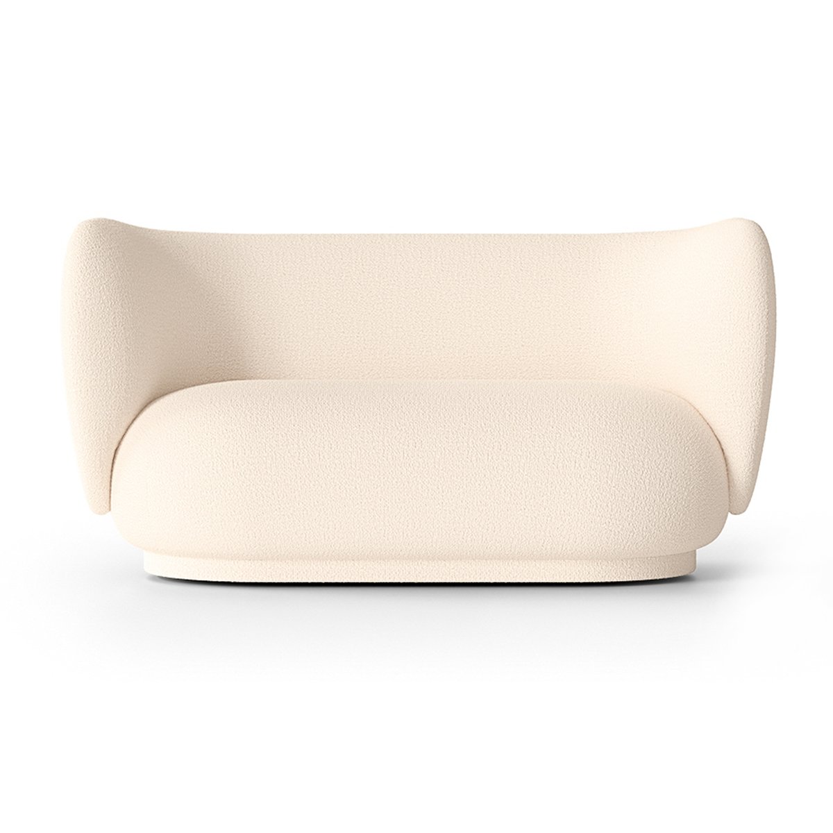 ferm LIVING Rico bank bouclé 2-zits Bouclé offwhite