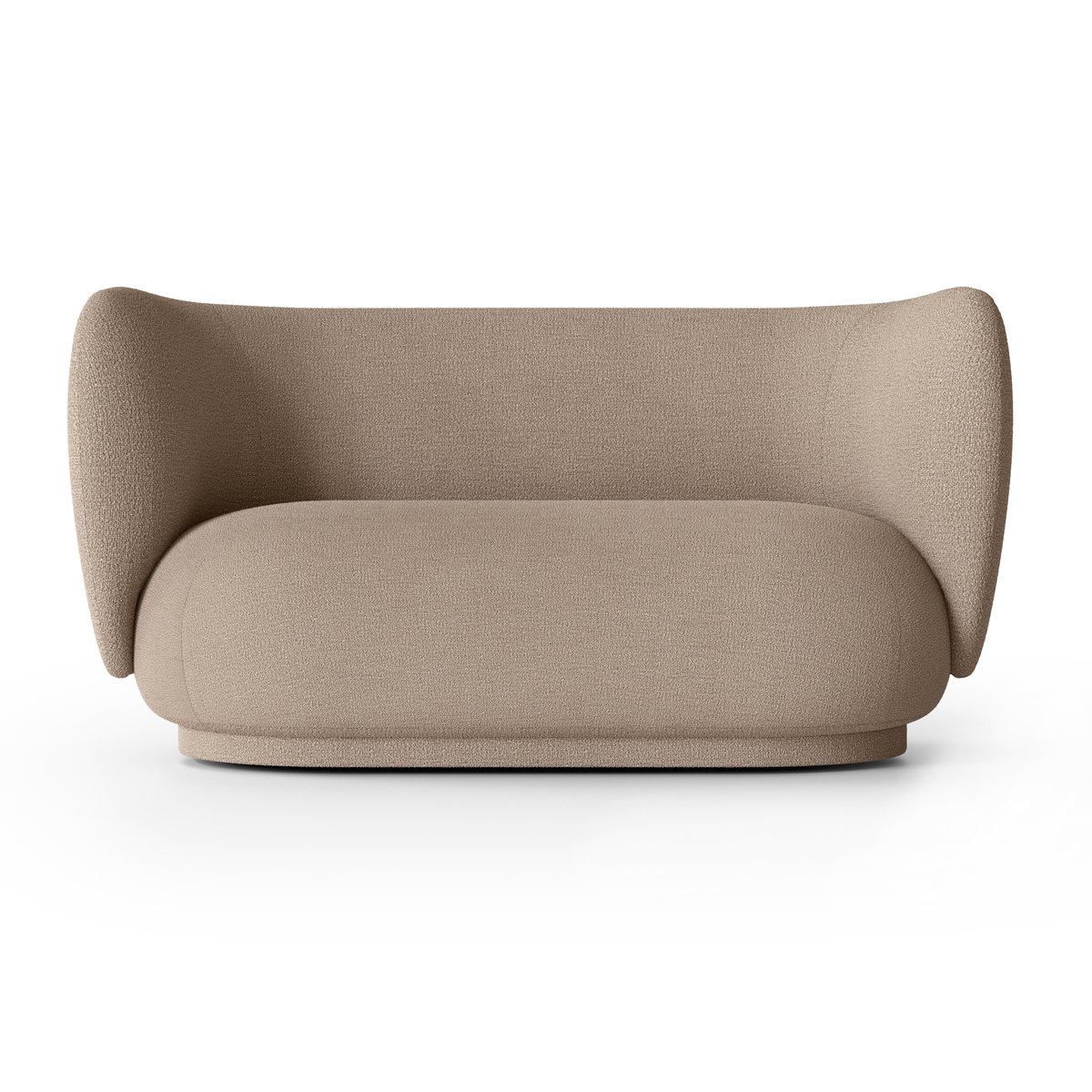 Ferm Living Rico bank bouclé 2-zits Bouclé sand | Scandinavisch Interieur | Bankstellen | Beige
