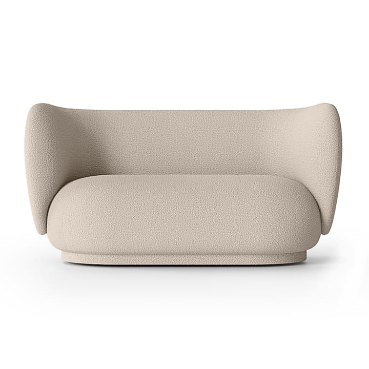 Rico bank bouclé 2-zits - Wool bouclé natural - Ferm Living