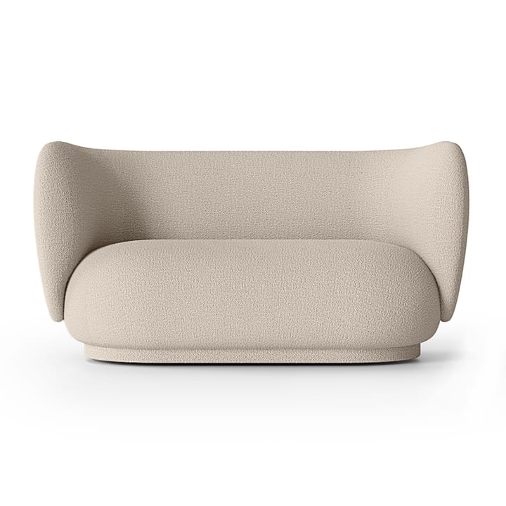 Rico bank bouclé 2-zits - Wool bouclé natural - ferm LIVING