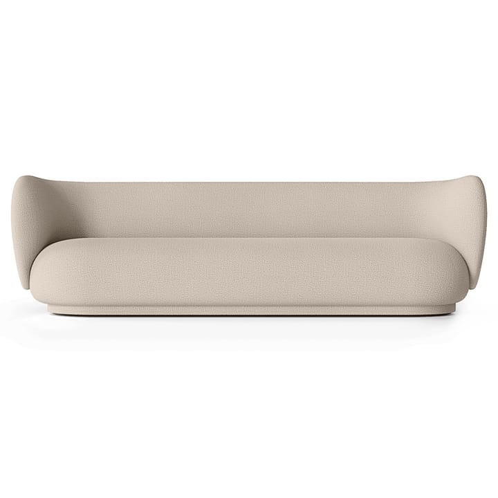 Rico bank bouclé 4-zits - Wool bouclé natural - Ferm Living