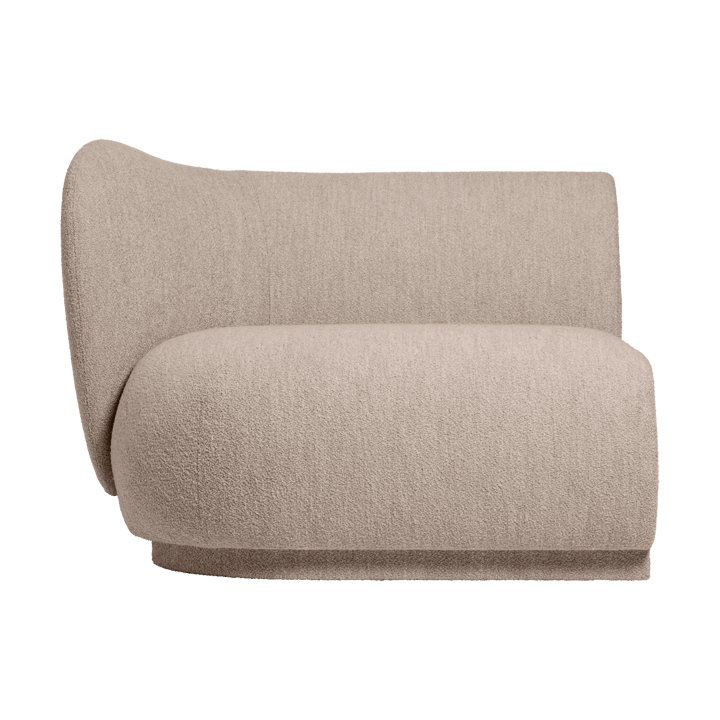 Rico bankmodule armrest L Soft Bouclé - Natural - Ferm Living