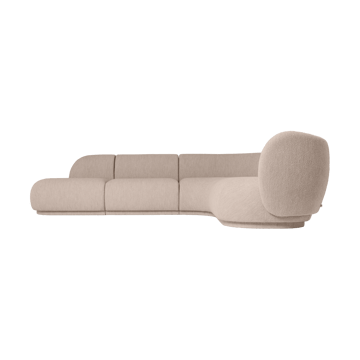 Rico bankmodule armrest L Soft Bouclé - Natural - Ferm Living