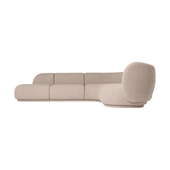 Rico bankmodule armrest L Soft Bouclé, Natural Ferm Living