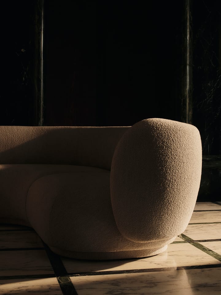 Rico bankmodule armrest R Soft Bouclé, Natural Ferm Living