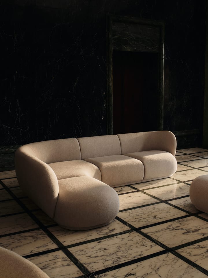 Rico bankmodule center Soft Bouclé, Natural Ferm Living