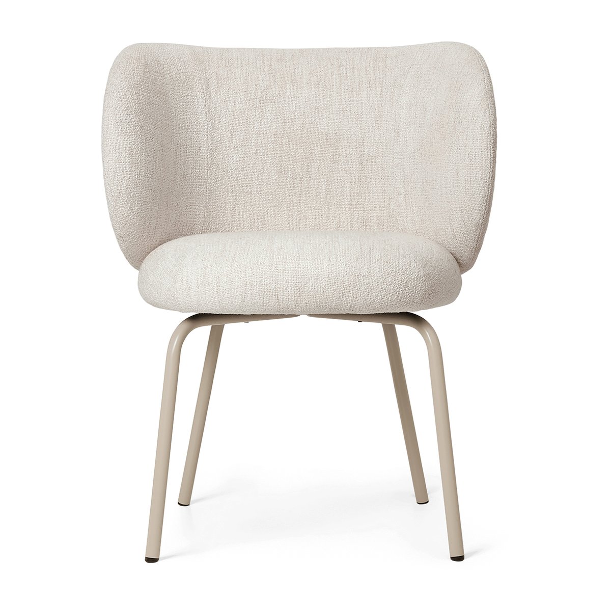 ferm LIVING Rico dining chair bouclé Off-white-cashmere