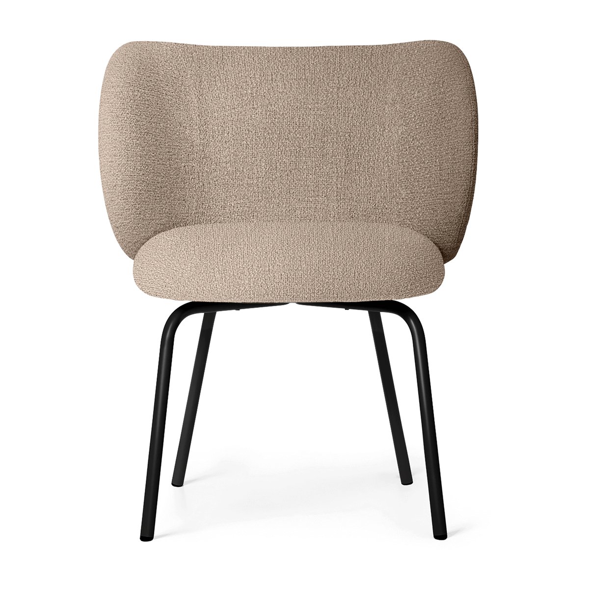 Ferm Living Rico dining chair bouclé Sand-black | Scandinavisch Interieur | Stoelen | Beige