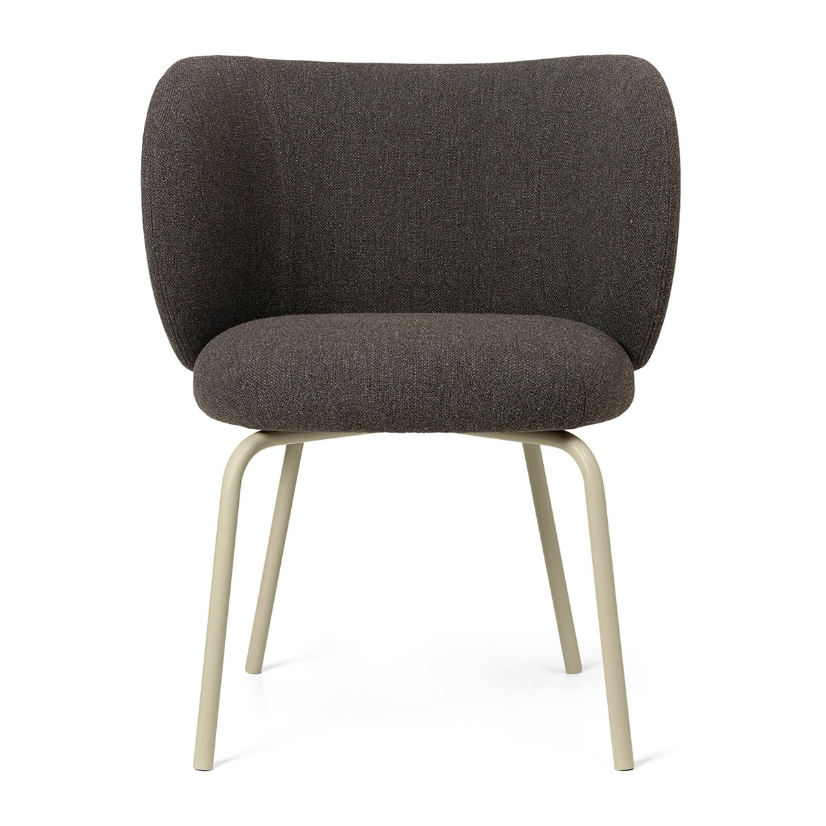 ferm LIVING Rico dining chair hallingdal Dark grey brown-cashmere