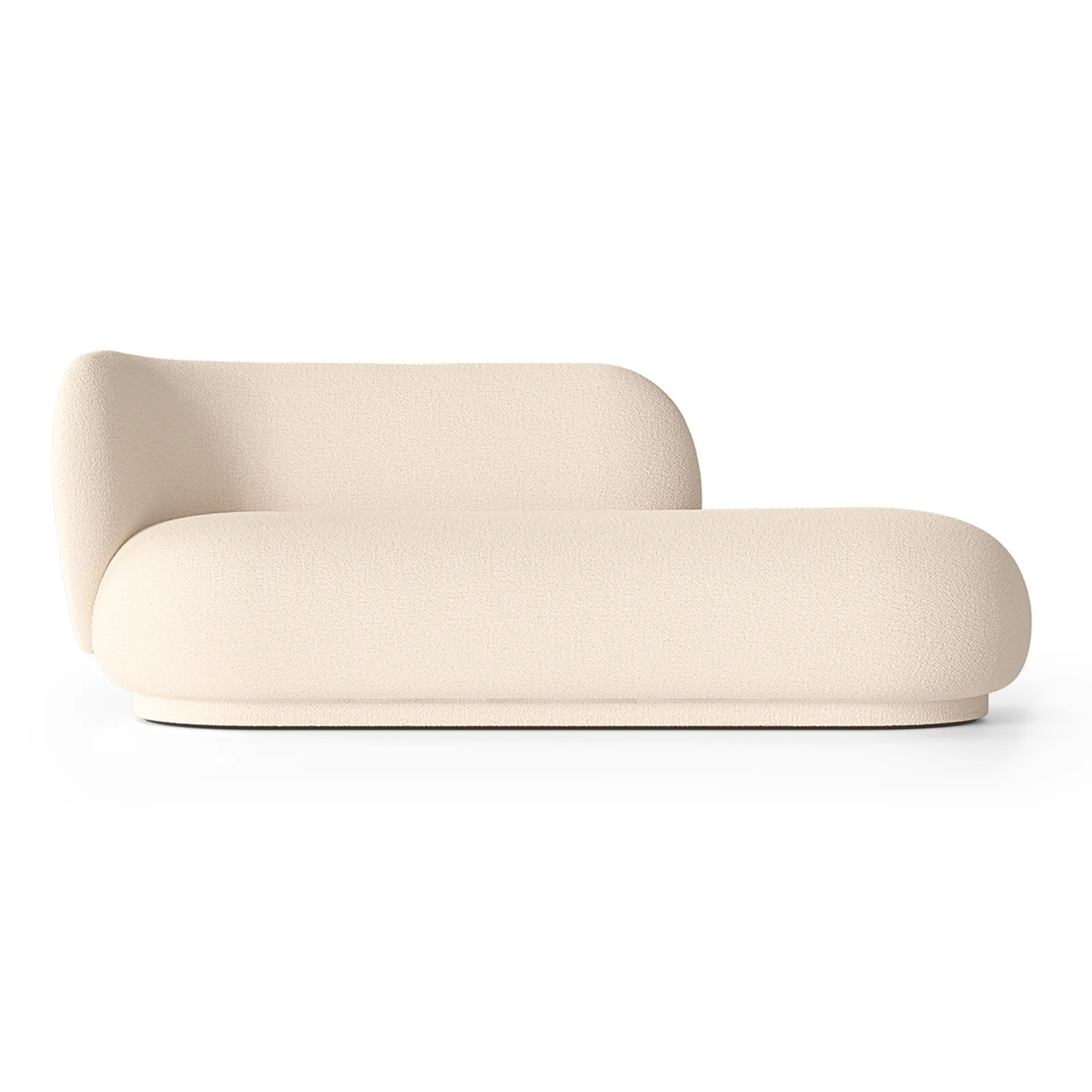 Rico divan chaise longue bouclé links, Wool offwhite Ferm Living