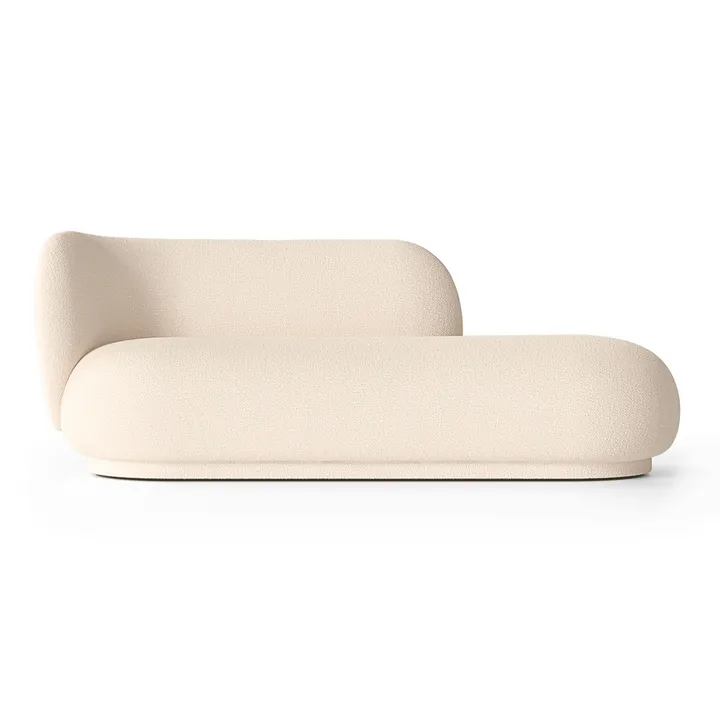 Rico divan chaise longue bouclé links - Wool offwhite - Ferm Living