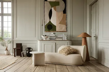 Rico divan chaise longue rechts - Brushed offwhite - Ferm Living